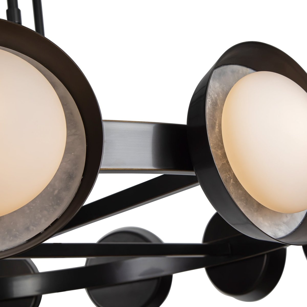 Chandelier Alonso - Bronze urbain 50 1/2" by Alora Lighting | Luminaires & cie