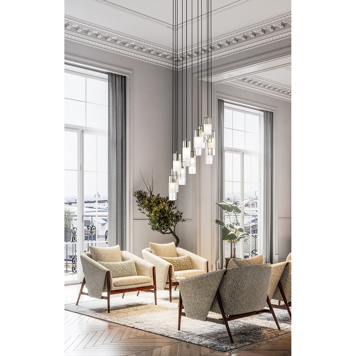 Chandelier Alton - Nickel brossé 24" by Z - Lite | Luminaires & cie