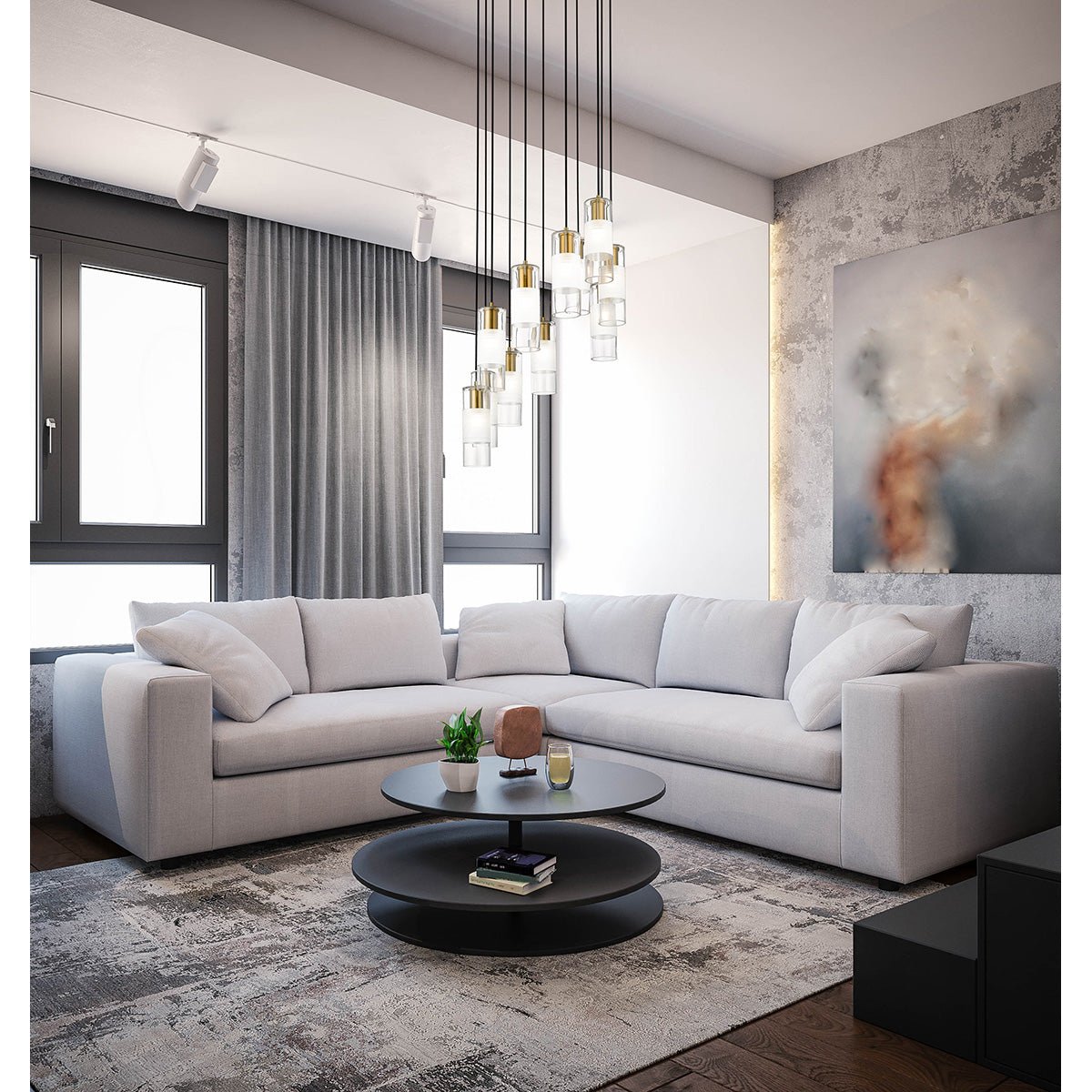 Chandelier Alton - Or moderne 24" by Z - Lite | Luminaires & cie