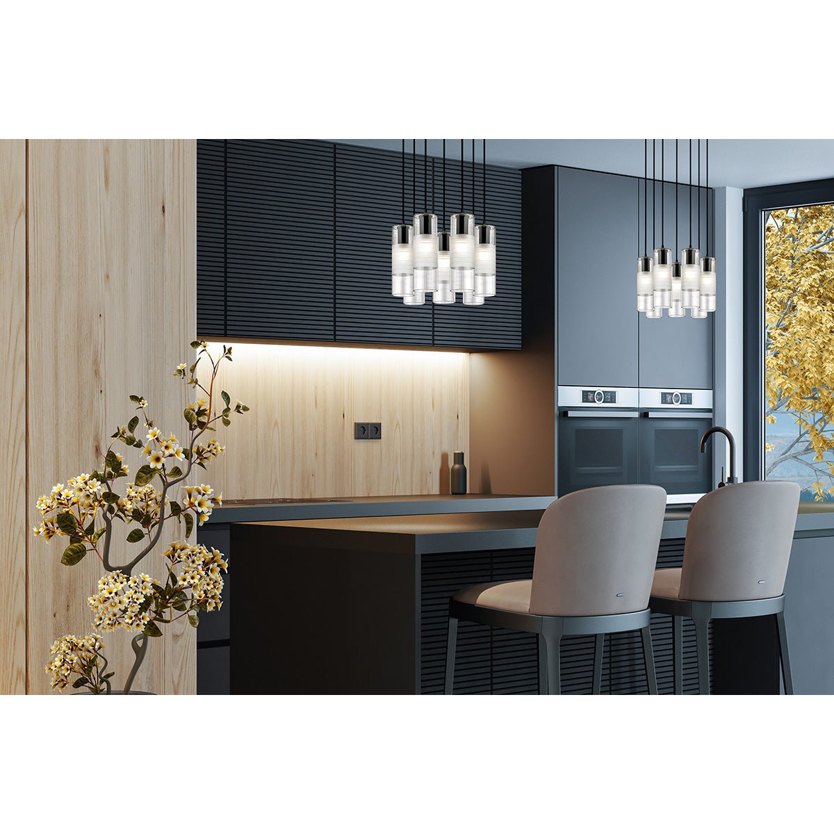 Chandelier Alton - Noir mat 18" by Z - Lite | Luminaires & cie