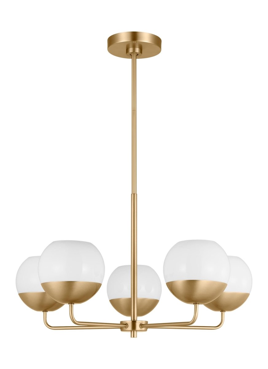 Chandelier Alvin - Laiton satiné 26" Ampoules non - incluses by Visual Comfort Studio | Luminaires & cie