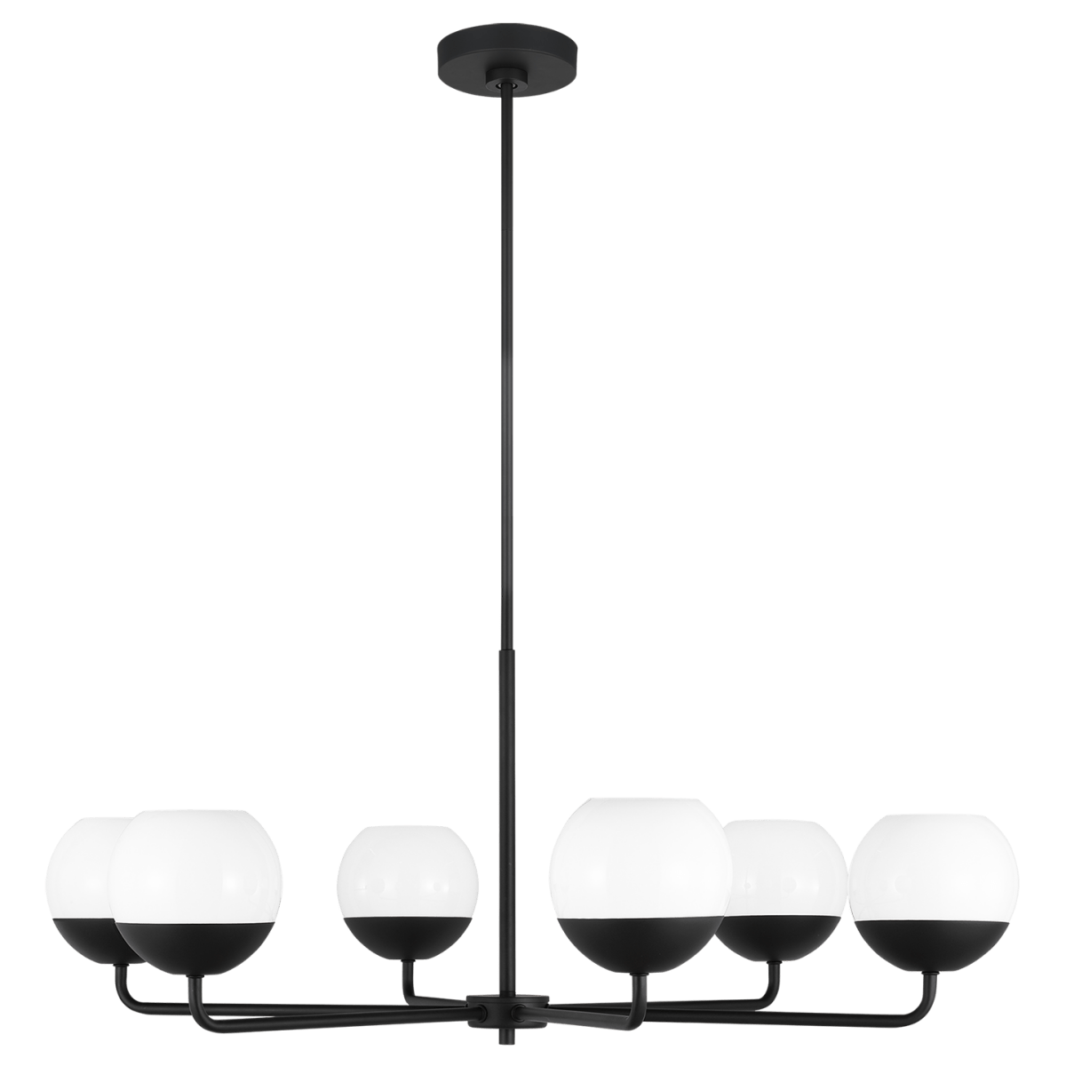 Chandelier Alvin - Noir de minuit 38 1/4" Ampoules non - incluses by Visual Comfort Studio | Luminaires & cie