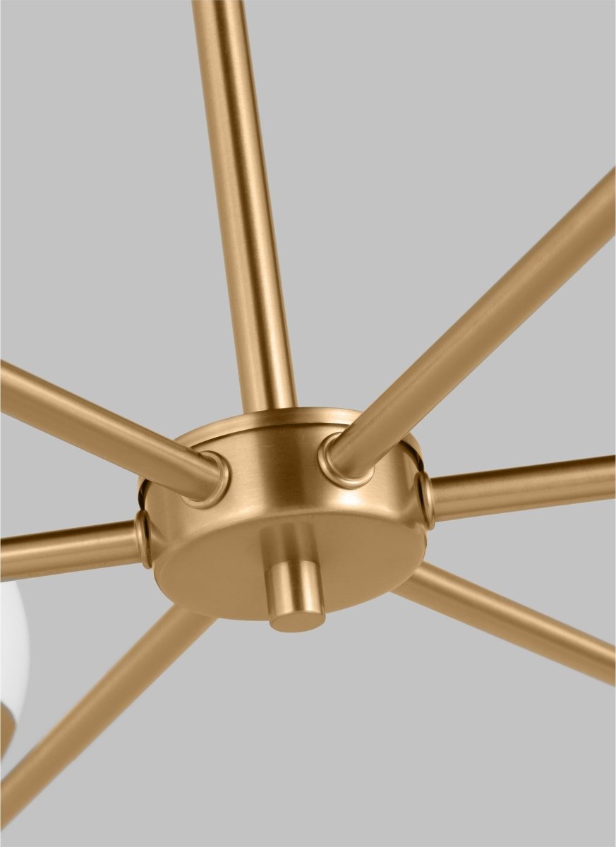 Chandelier Alvin - Laiton satiné 38 1/4" Ampoules DEL incluses by Visual Comfort Studio | Luminaires & cie