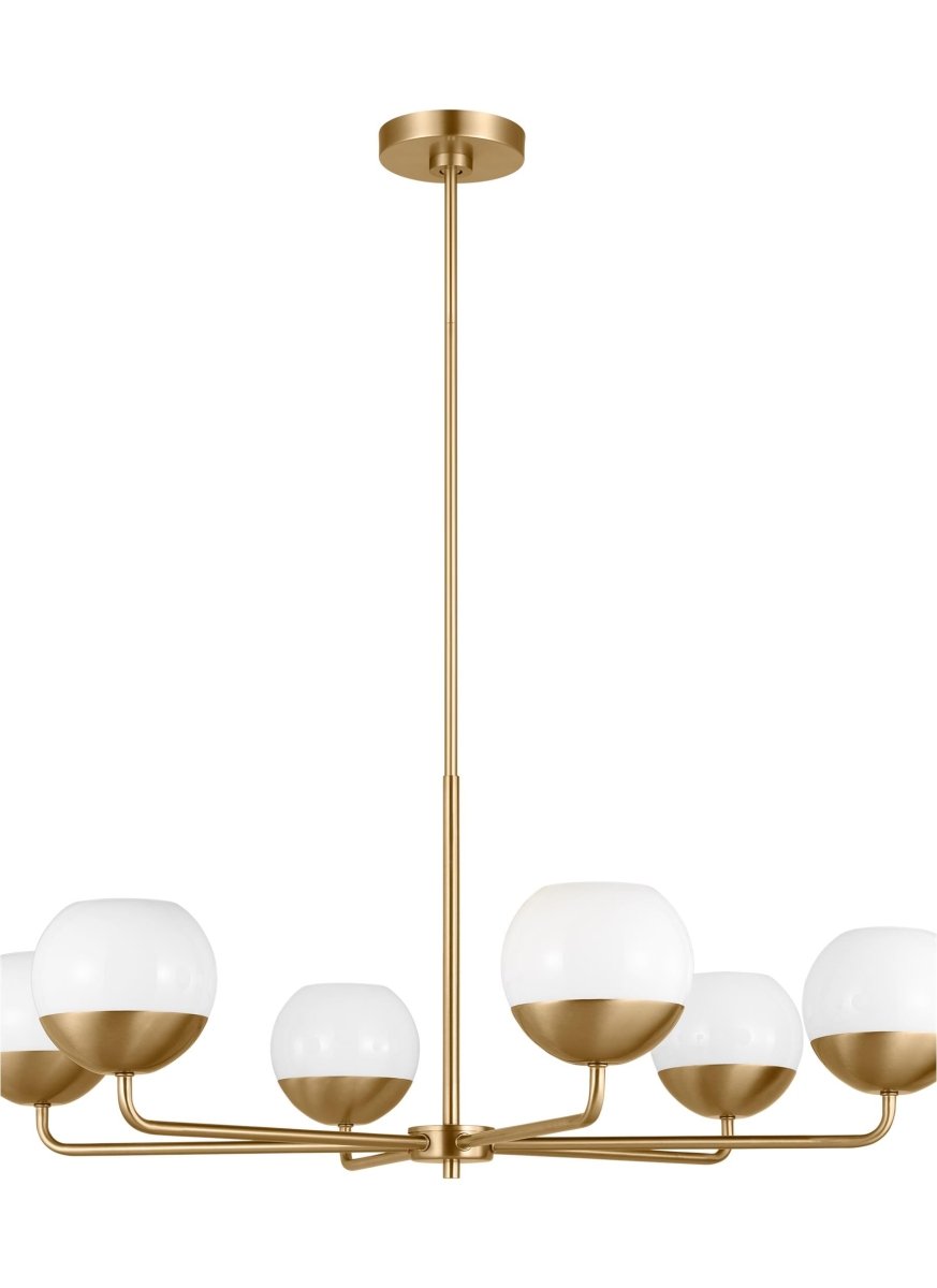 Chandelier Alvin - Laiton satiné 38 1/4" Ampoules DEL incluses by Visual Comfort Studio | Luminaires & cie