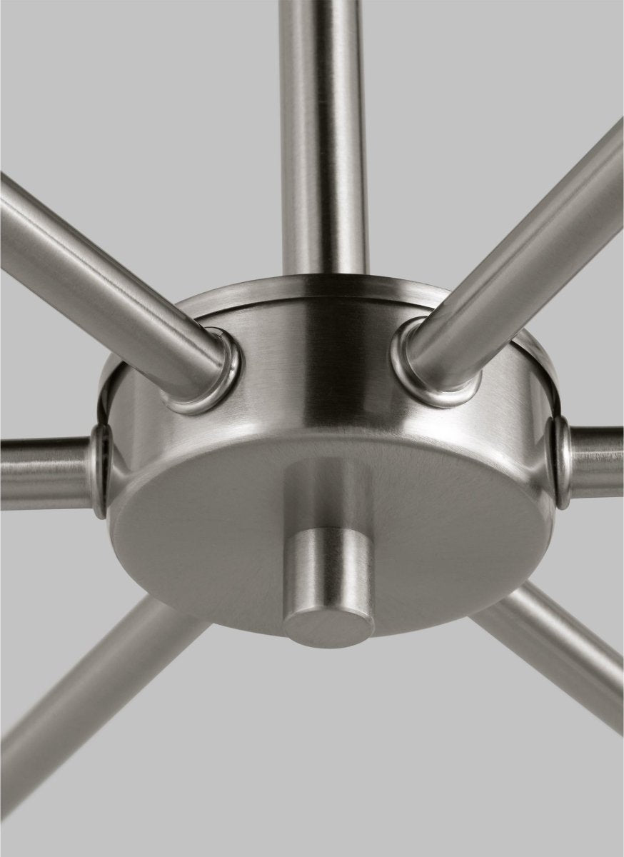 Chandelier Alvin - Nickel brossé 38 1/4" Ampoules DEL incluses by Visual Comfort Studio | Luminaires & cie