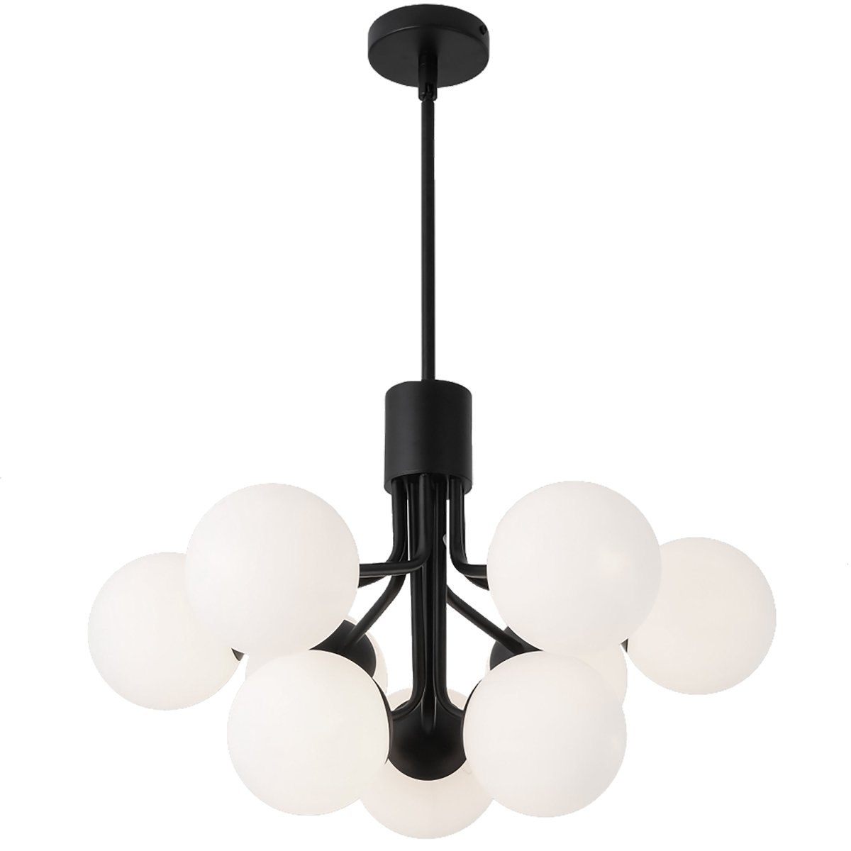 Chandelier Amanda - Noir 24" by Dainolite | Luminaires & cie