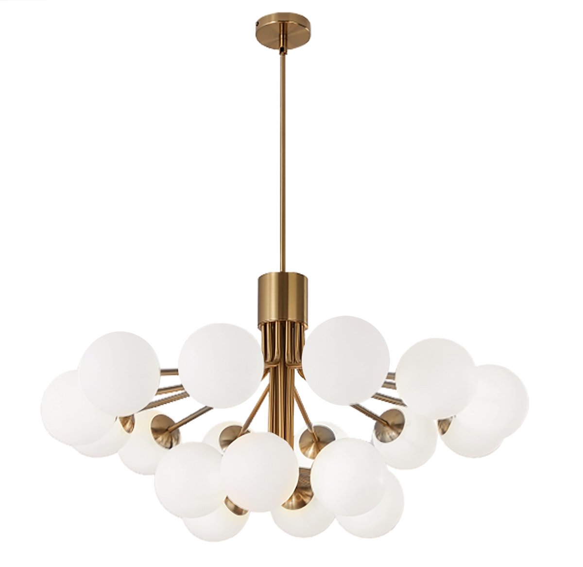 Chandelier Amanda - Laiton âgé 36" by Dainolite | Luminaires & cie