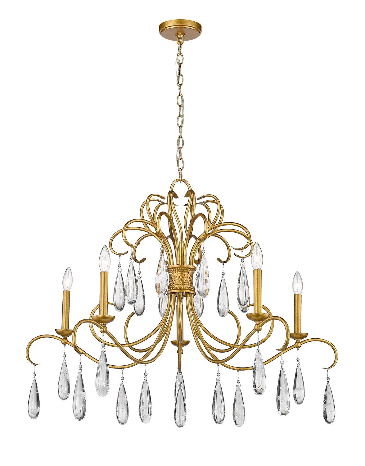 Lustre Amara Or doré, 38" – Z-Lite