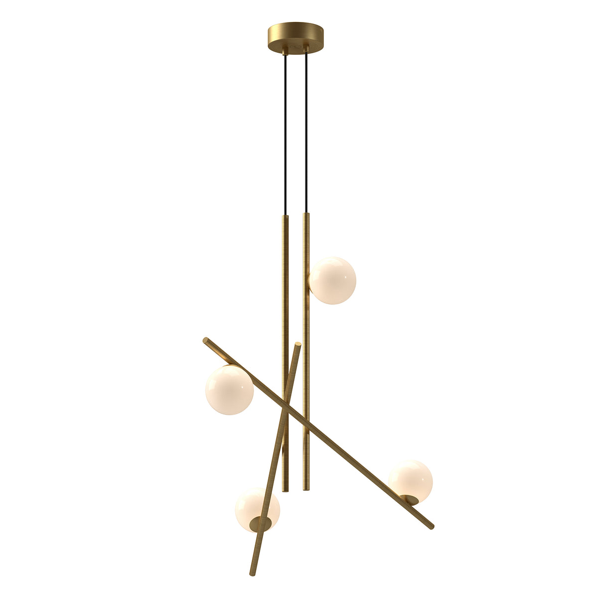 Lustre Amara Or brossé/Verre opale – Kuzco Lighting