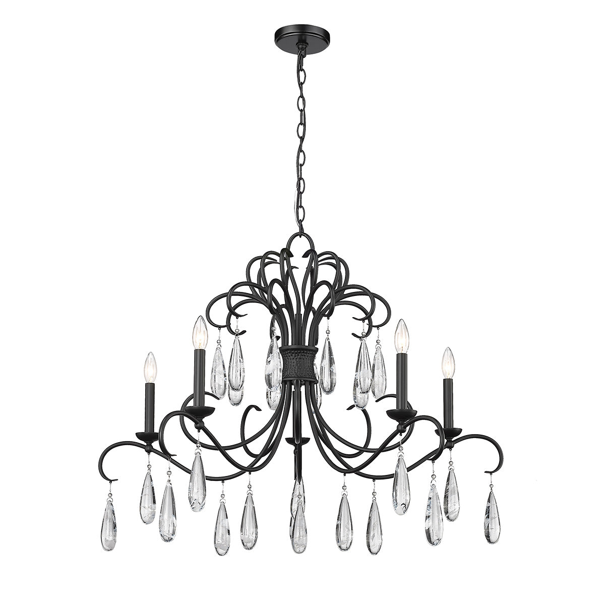 Chandelier Amara - Noir mat by Z - Lite | Luminaires & cie