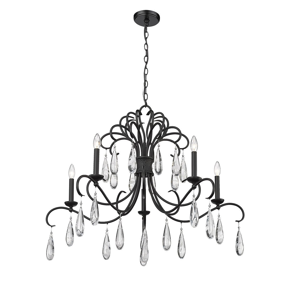 Chandelier Amara - Noir mat by Z - Lite | Luminaires & cie