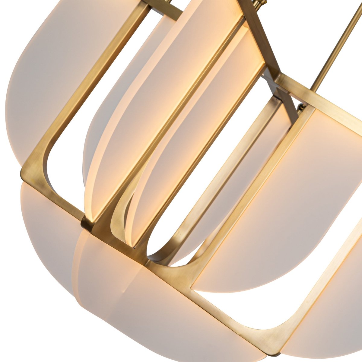 Chandelier Anders - Laiton vintage by Alora Lighting | Luminaires & cie