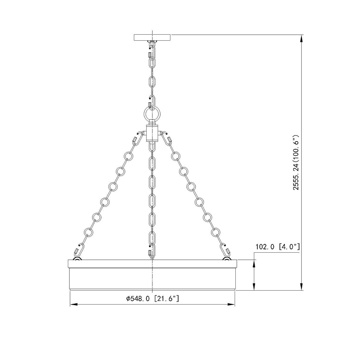 Chandelier Anders - Nickel poli by Z - Lite | Luminaires & cie