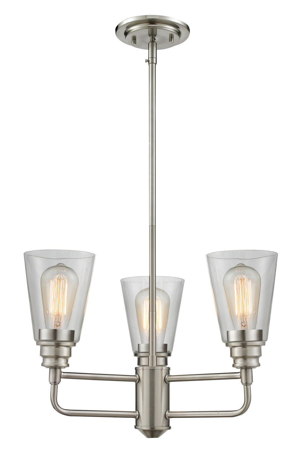 Lustre Annora Nickel brossé, 19" – Z-Lite