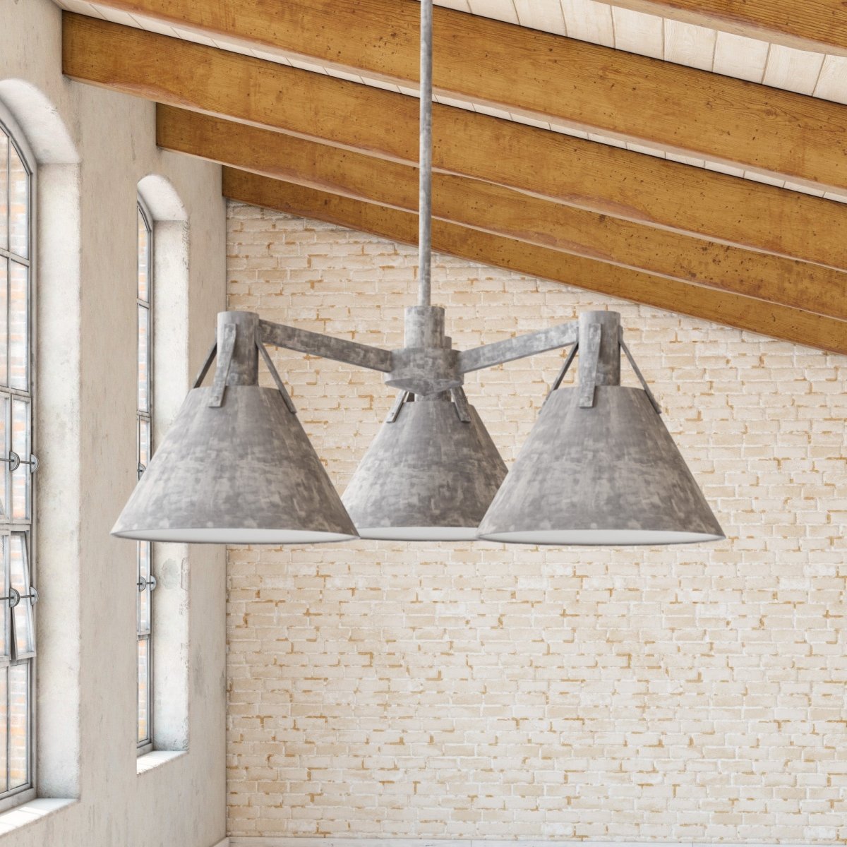 Chandelier Archer - Teinte en acier by Alora Lighting | Luminaires & cie