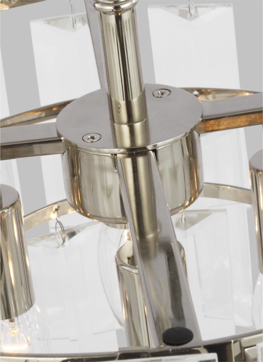 Chandelier Arden - Nickel poli 16 1/8" by Visual Comfort Studio | Luminaires & cie