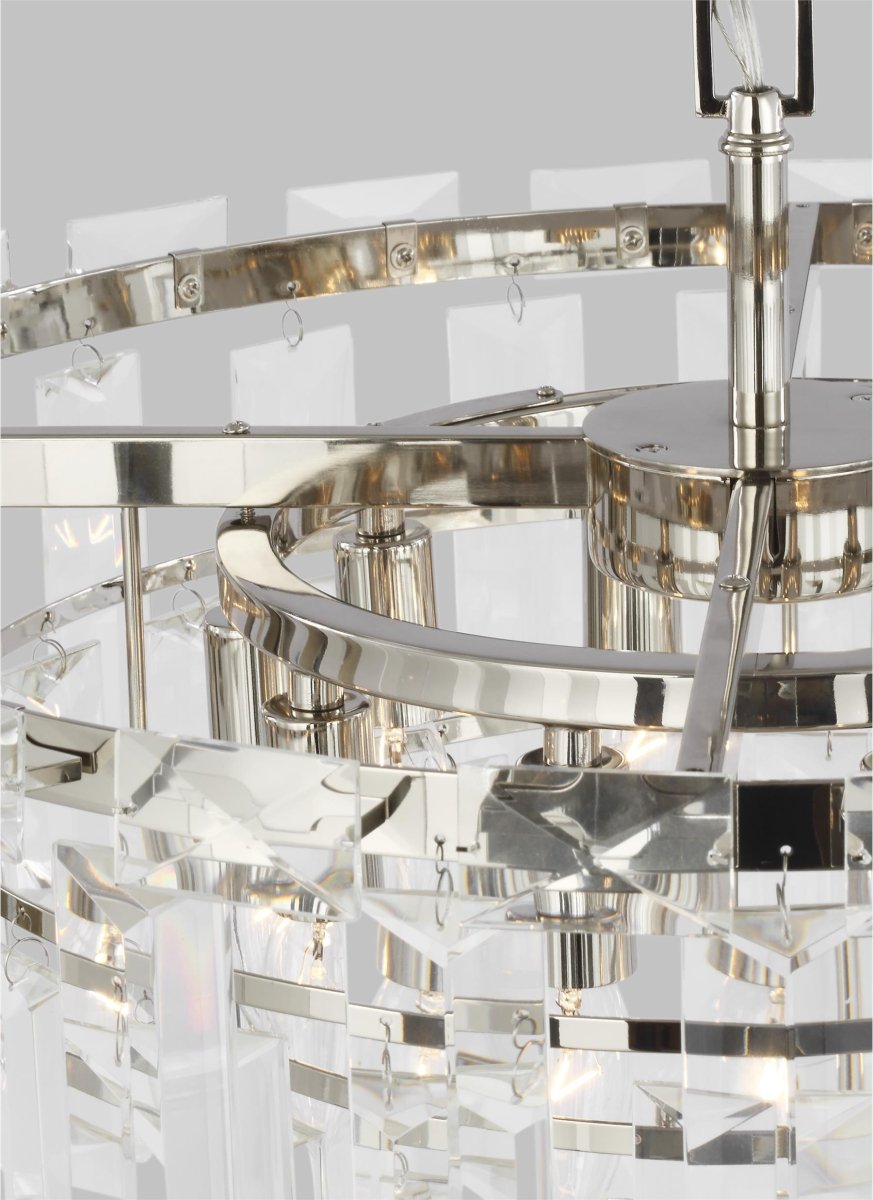 Chandelier Arden - Nickel poli 24 1/8" by Visual Comfort Studio | Luminaires & cie