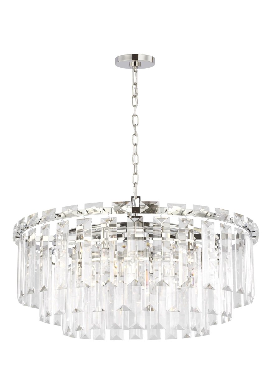 Chandelier Arden - Nickel poli 32 7/8" by Visual Comfort Studio | Luminaires & cie