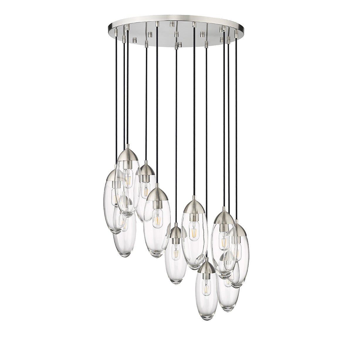 Chandelier Arden - Nickel brossé 24" by Z - Lite | Luminaires & cie