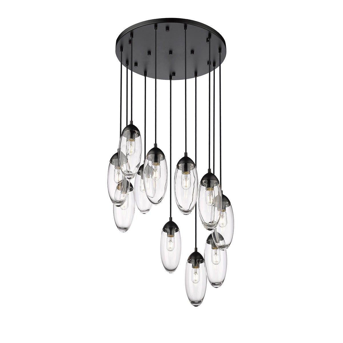Chandelier Arden - Noir mat 24" by Z - Lite | Luminaires & cie