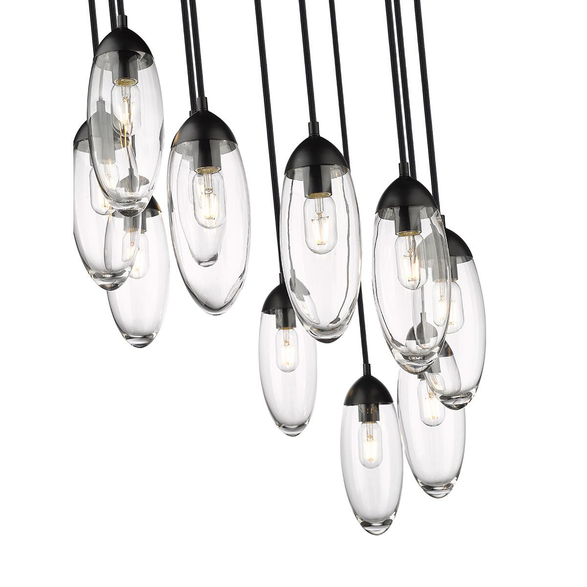 Chandelier Arden - Noir mat 24" by Z - Lite | Luminaires & cie