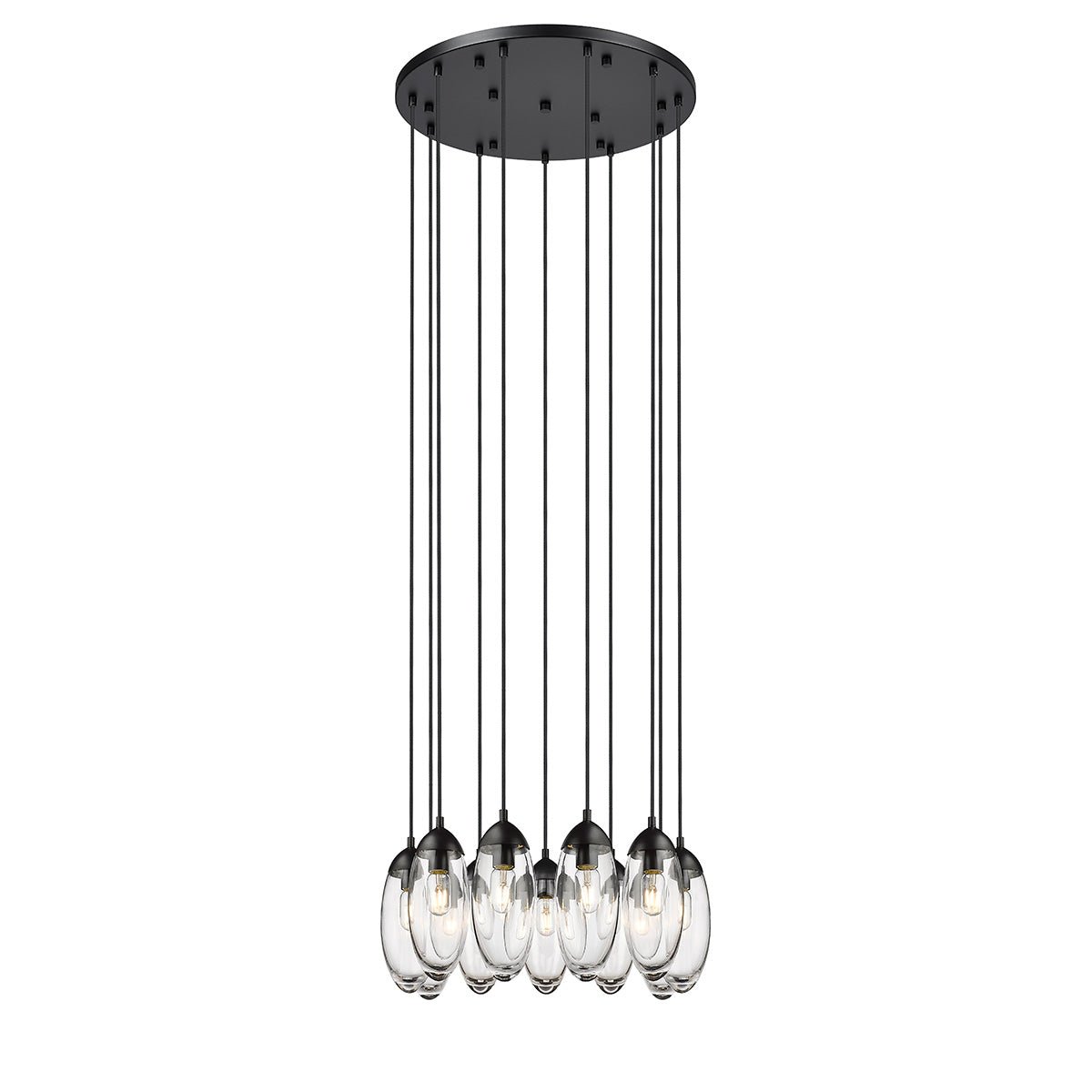 Chandelier Arden - Noir mat 24" by Z - Lite | Luminaires & cie