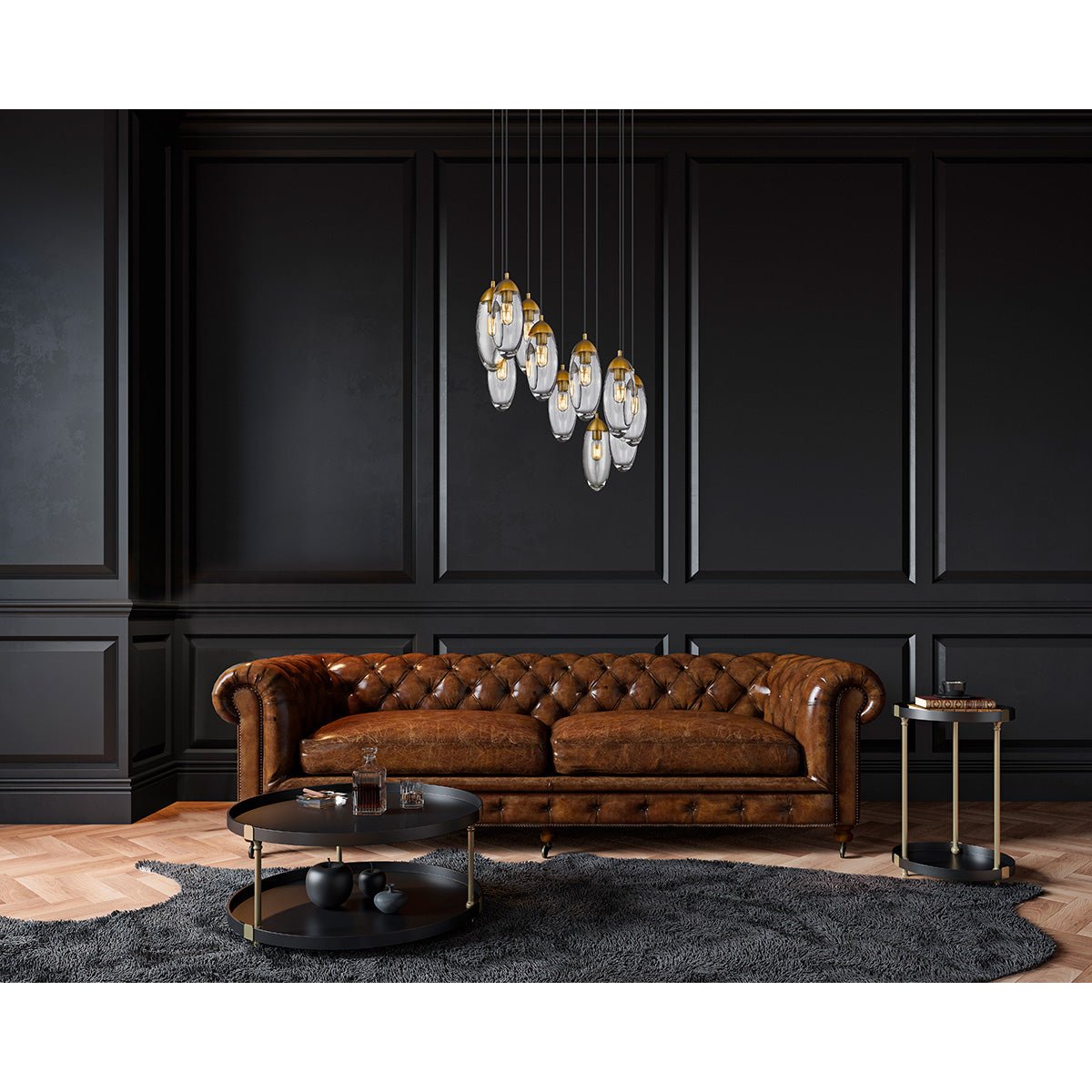 Chandelier Arden - Laiton frotté 24" by Z - Lite | Luminaires & cie