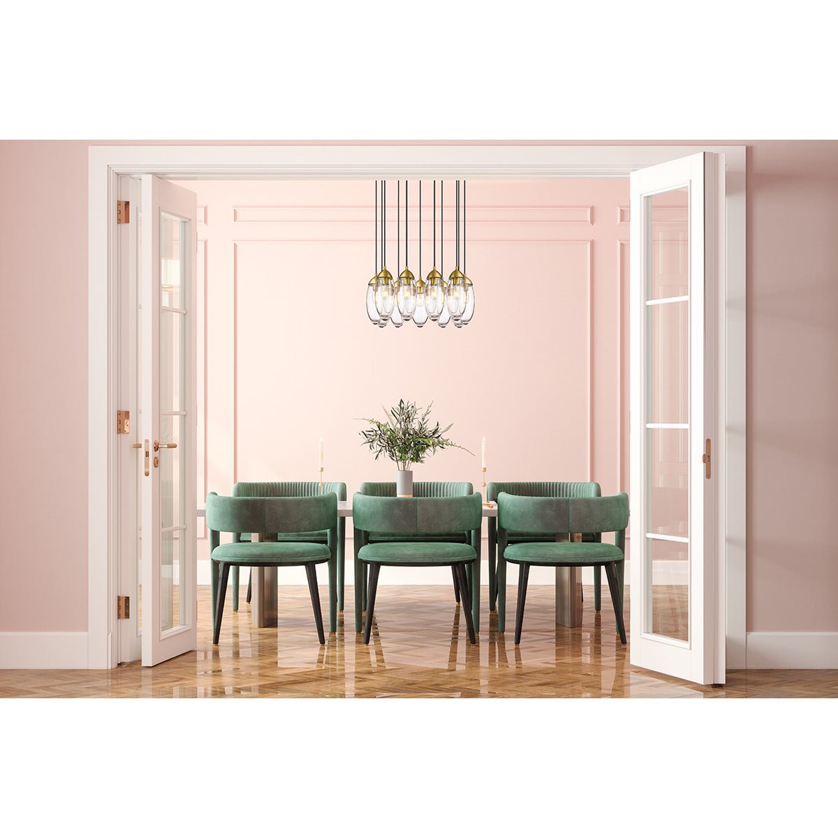 Chandelier Arden - Laiton frotté 24" by Z - Lite | Luminaires & cie