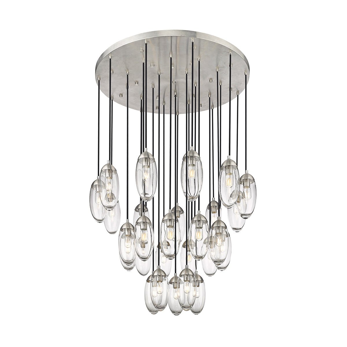 Chandelier Arden - Nickel brossé 36" by Z - Lite | Luminaires & cie