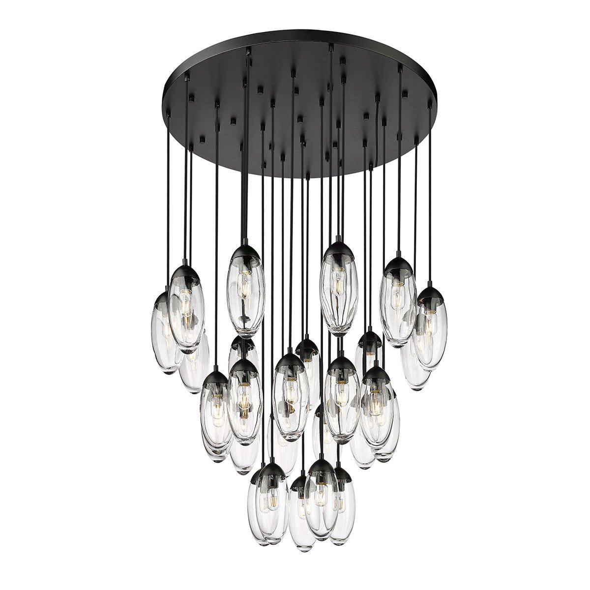 Chandelier Arden - Noir mat 36" by Z - Lite | Luminaires & cie