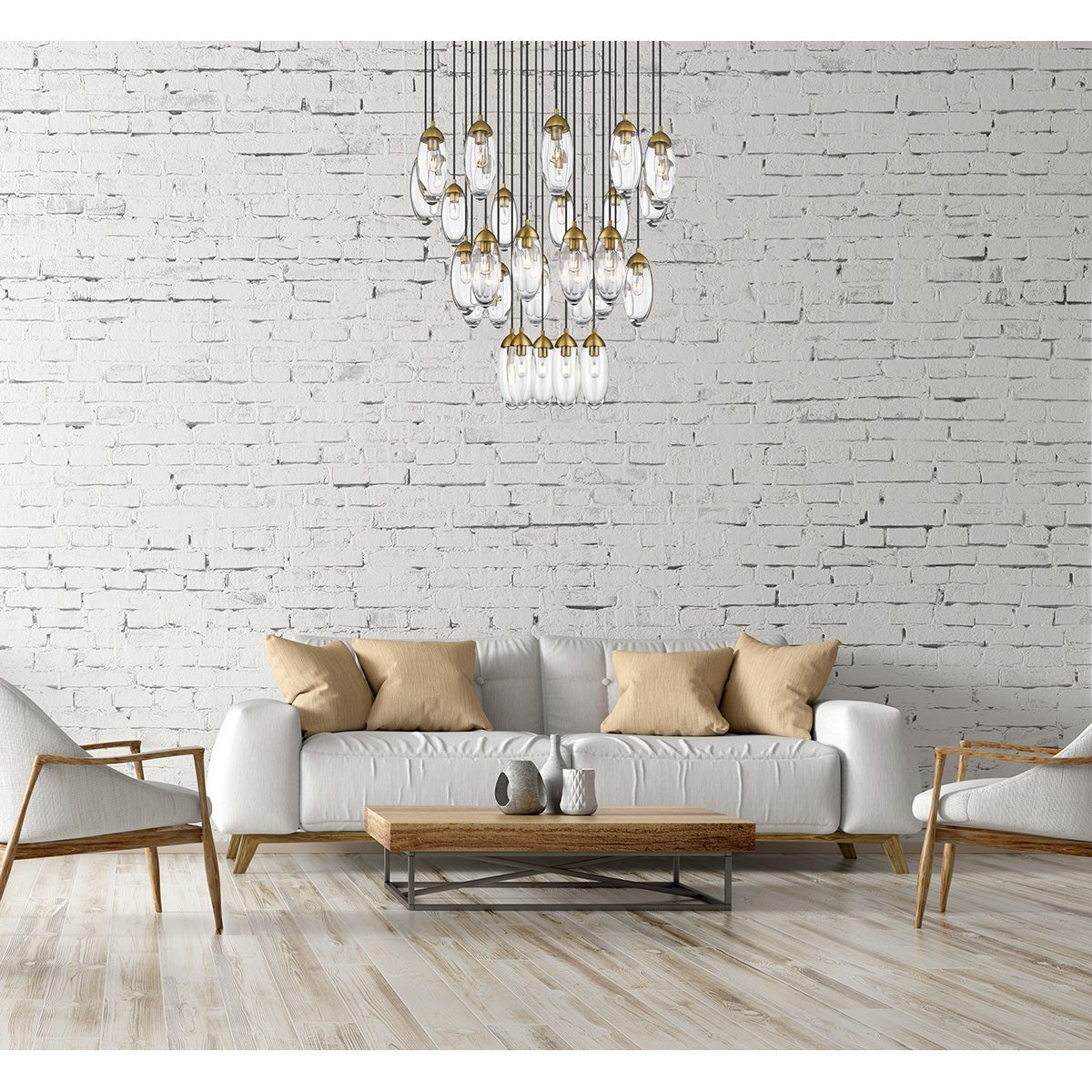 Chandelier Arden - Laiton frotté 36" by Z - Lite | Luminaires & cie