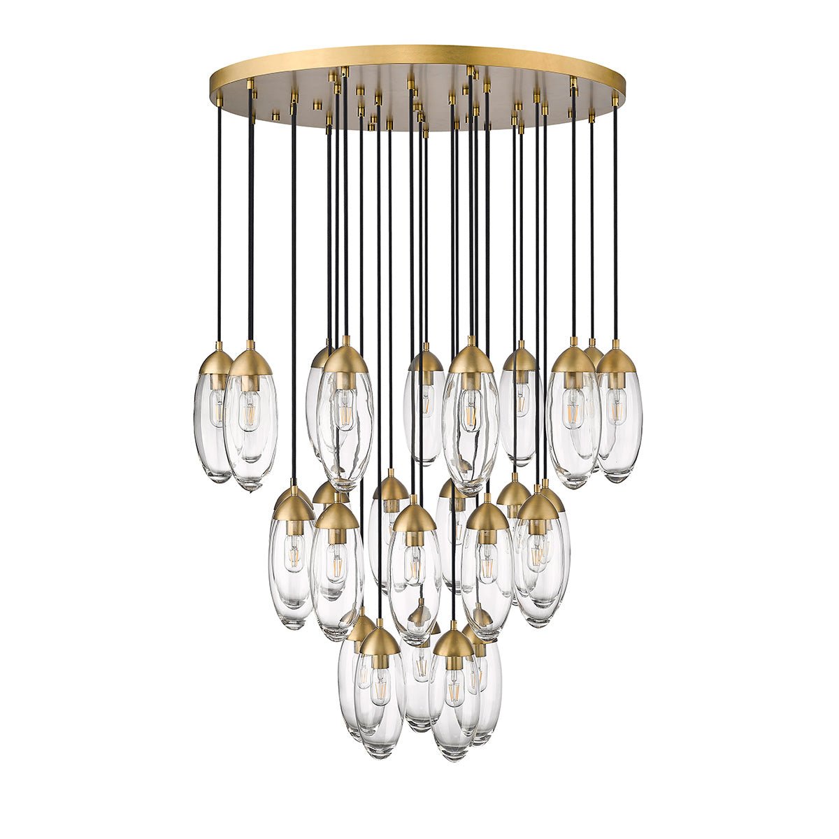 Chandelier Arden - Laiton frotté 36" by Z - Lite | Luminaires & cie