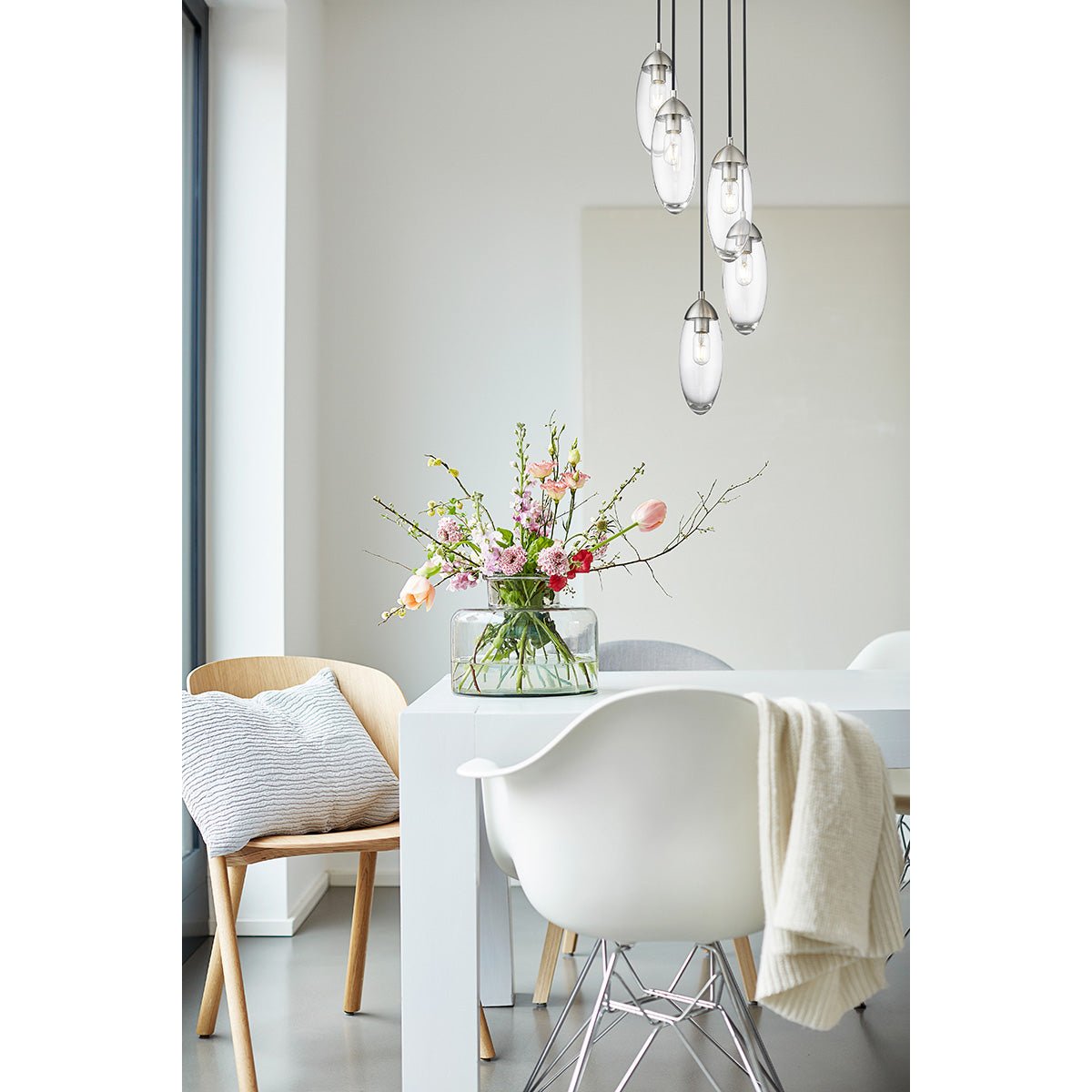 Chandelier Arden - Nickel brossé 12" by Z - Lite | Luminaires & cie