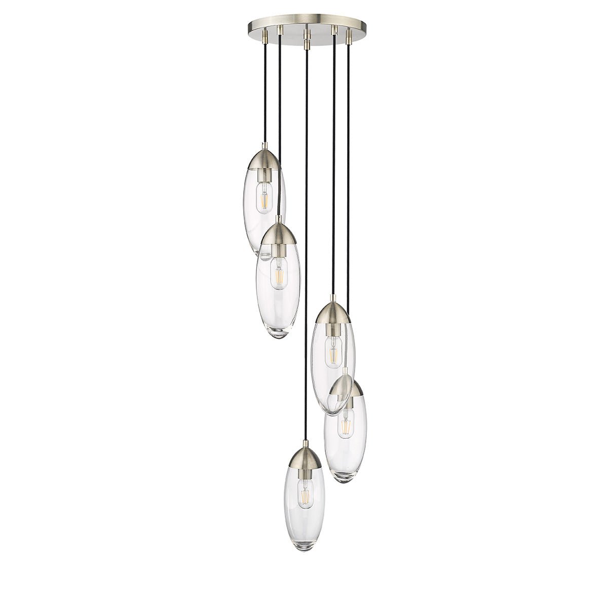 Chandelier Arden - Nickel brossé 12" by Z - Lite | Luminaires & cie