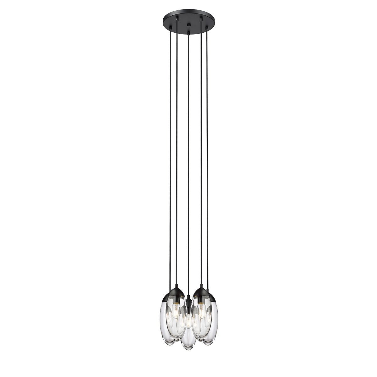 Chandelier Arden - Noir mat 12" by Z - Lite | Luminaires & cie