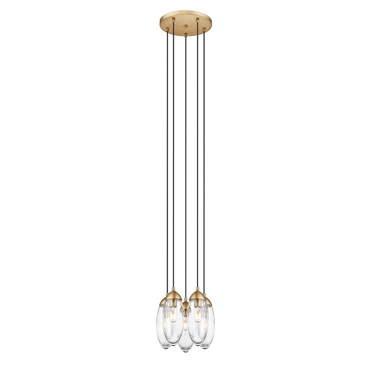 Chandelier Arden - Laiton frotté 12" by Z - Lite | Luminaires & cie