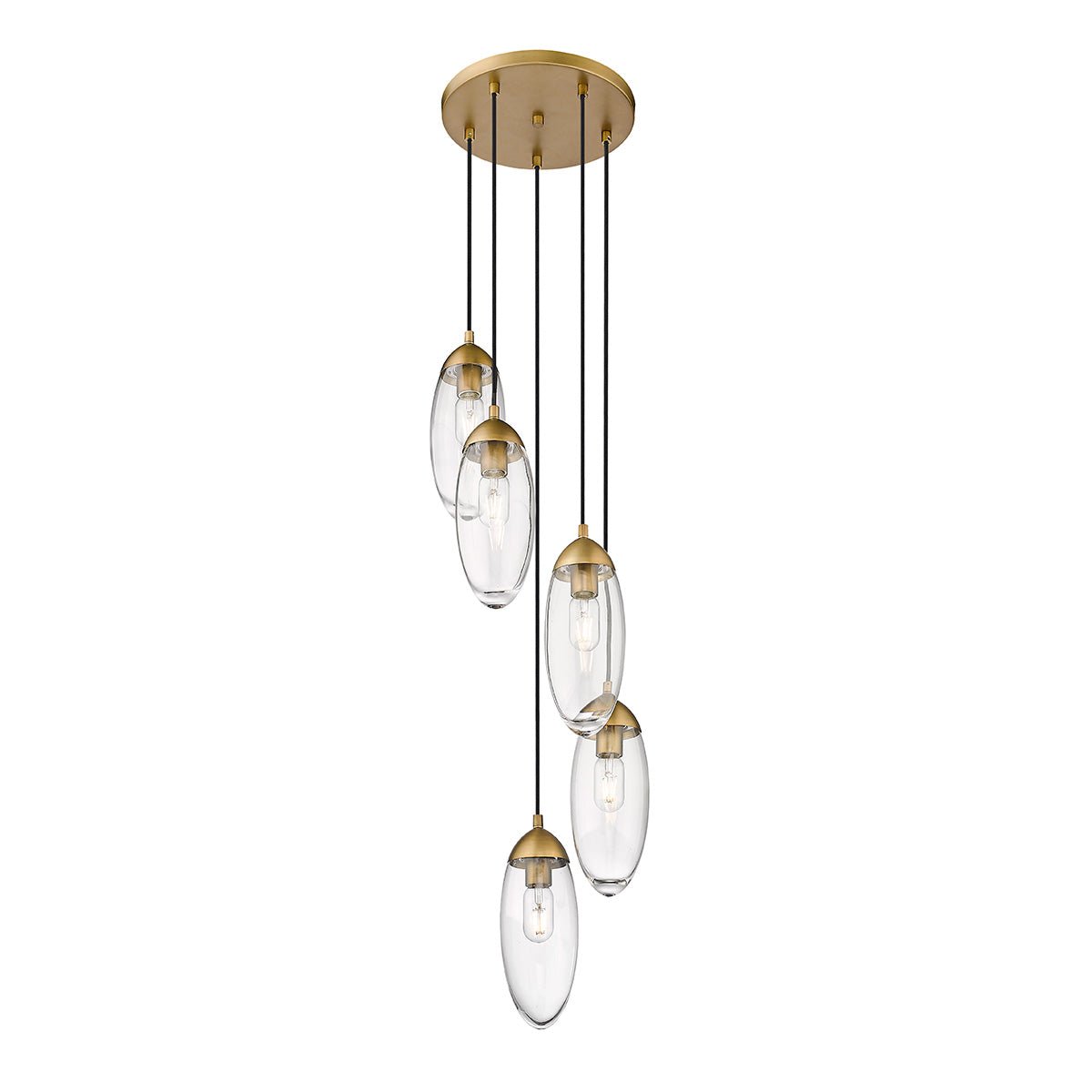Chandelier Arden - Laiton frotté 12" by Z - Lite | Luminaires & cie