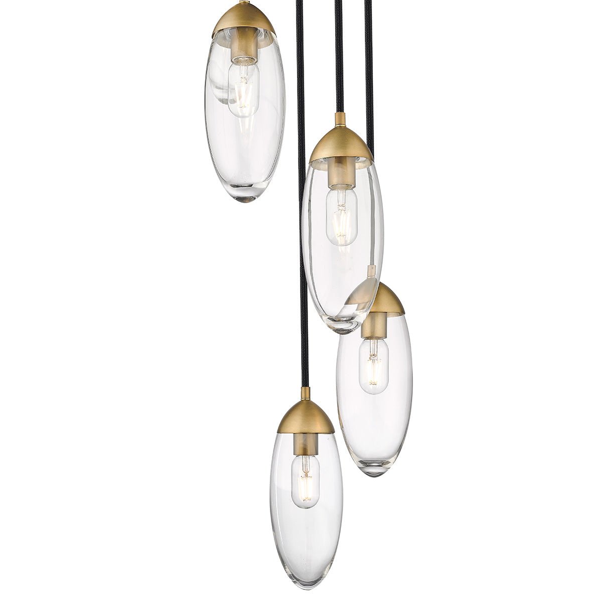 Chandelier Arden - Laiton frotté 12" by Z - Lite | Luminaires & cie