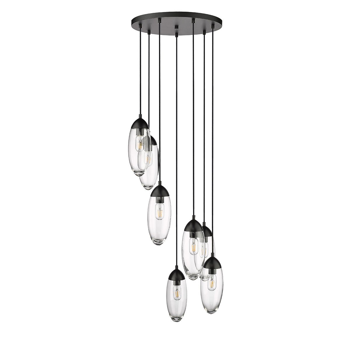 Chandelier Arden - Noir mat 18" by Z - Lite | Luminaires & cie
