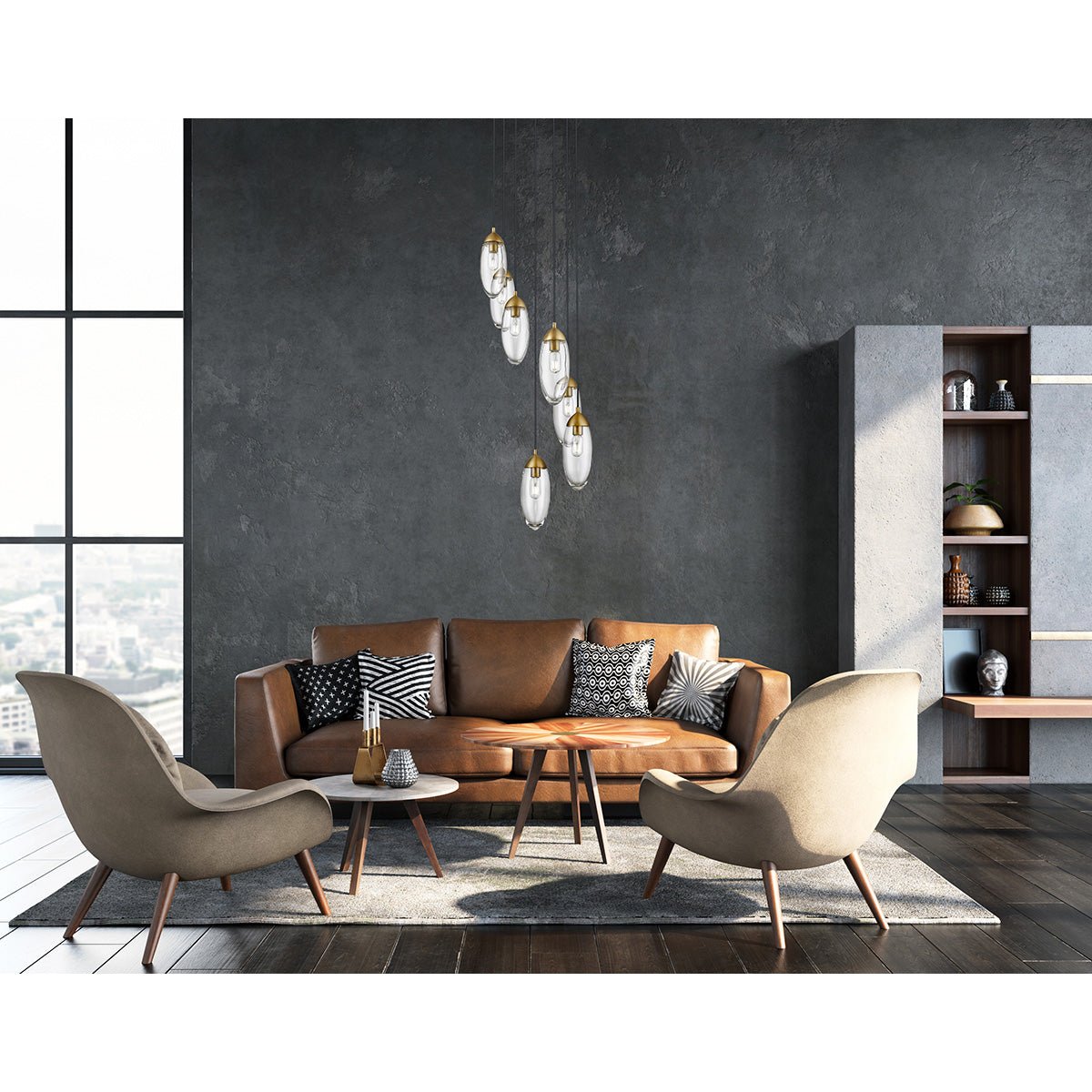 Chandelier Arden - Laiton frotté 18" by Z - Lite | Luminaires & cie