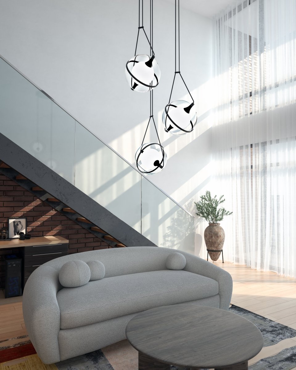 Chandelier Aries - Noir 28" by Kuzco Lighting | Luminaires & cie