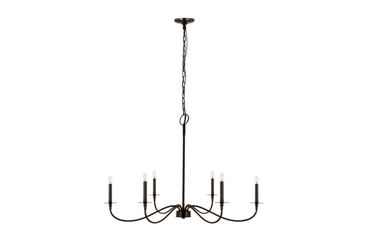 Lustre Arrington Noir mat, 42" – vue 3