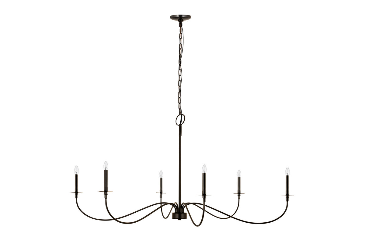 Lustre Arrington Noir mat, 63" – vue 3