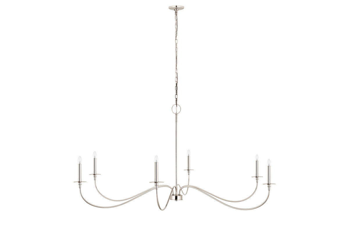 Lustre Arrington Nickel poli, 63" – vue 3