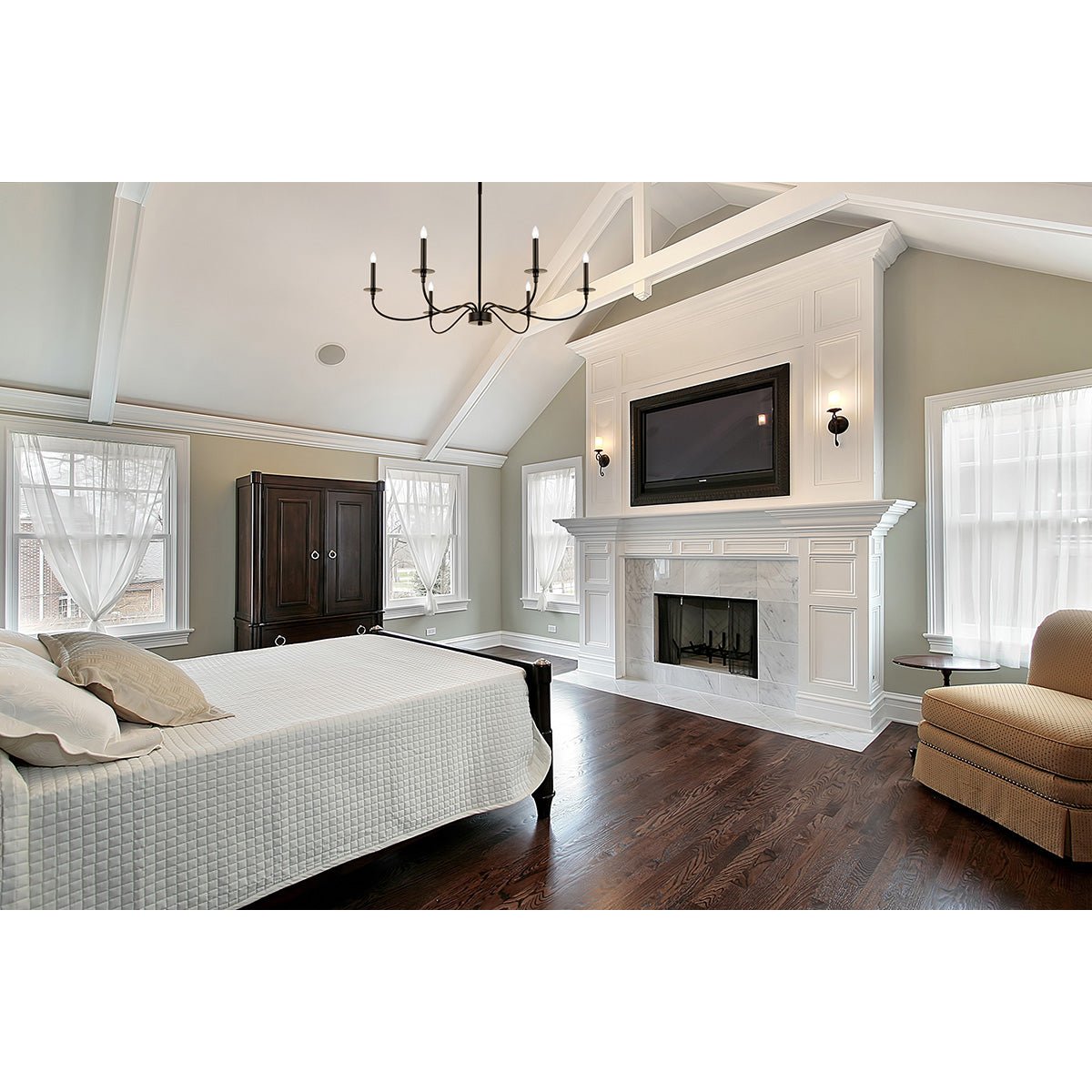 Chandelier Arrington - Noir mat 42" by Z - Lite | Luminaires & cie