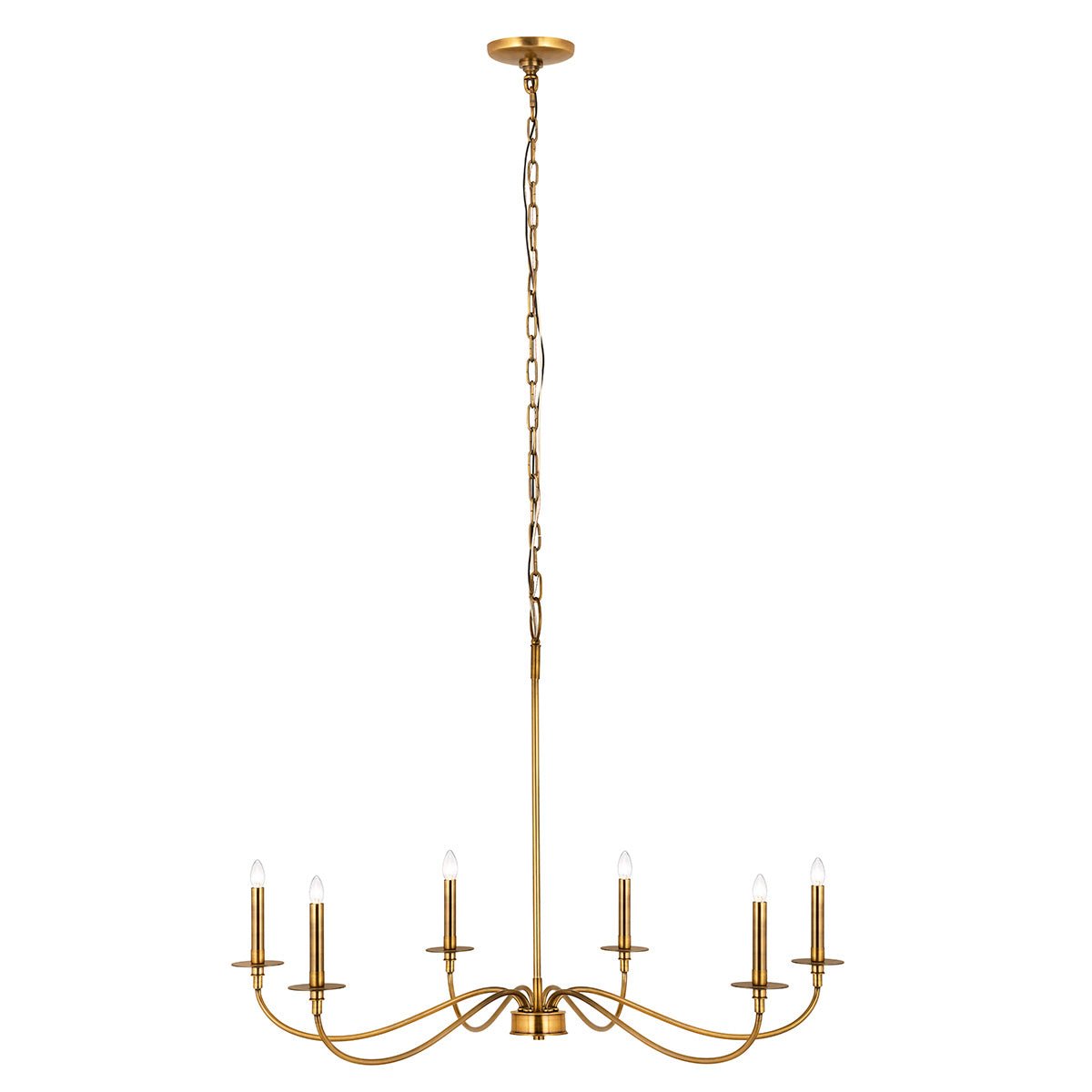 Chandelier Arrington - Laiton frotté 42" by Z - Lite | Luminaires & cie