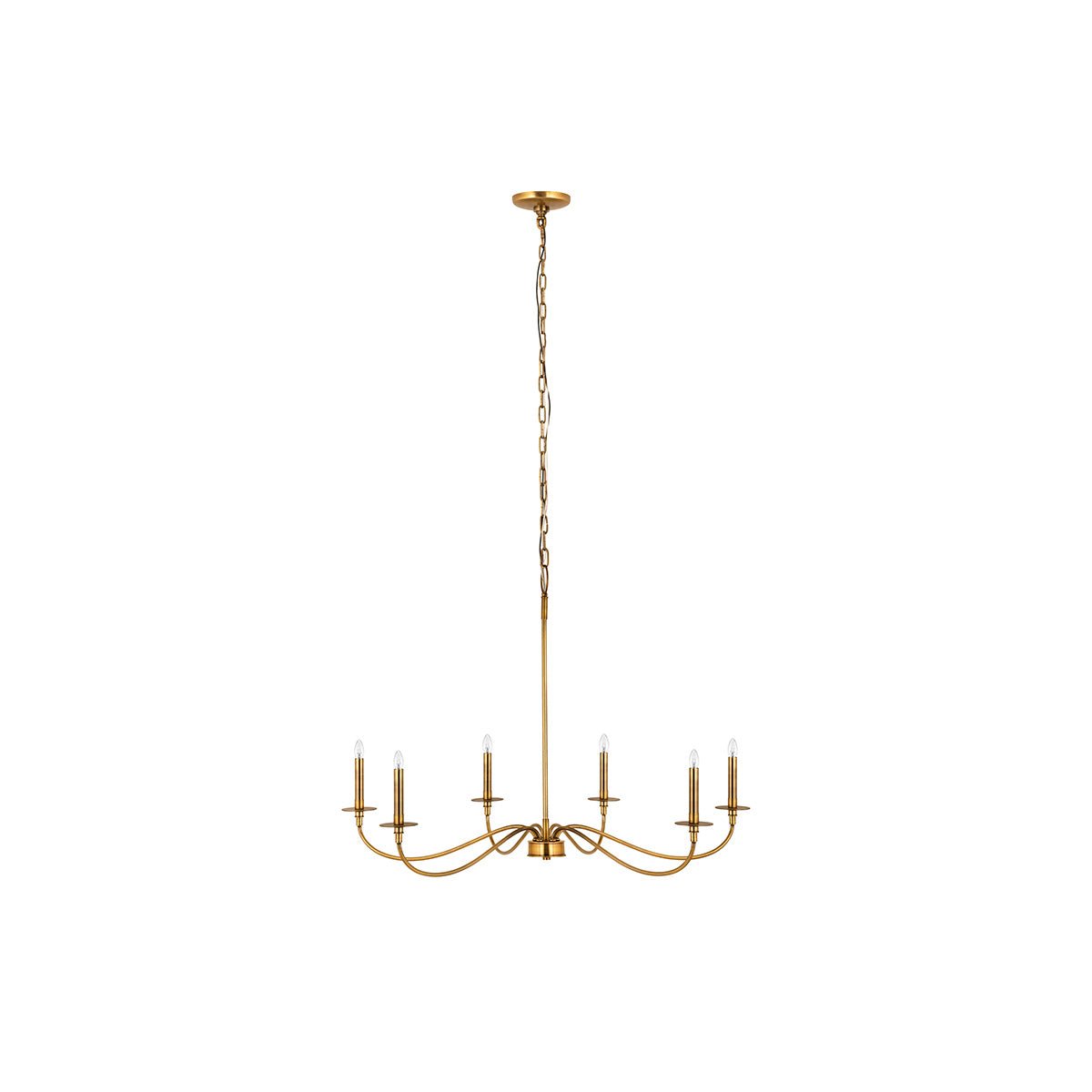 Chandelier Arrington - Laiton frotté 42" by Z - Lite | Luminaires & cie