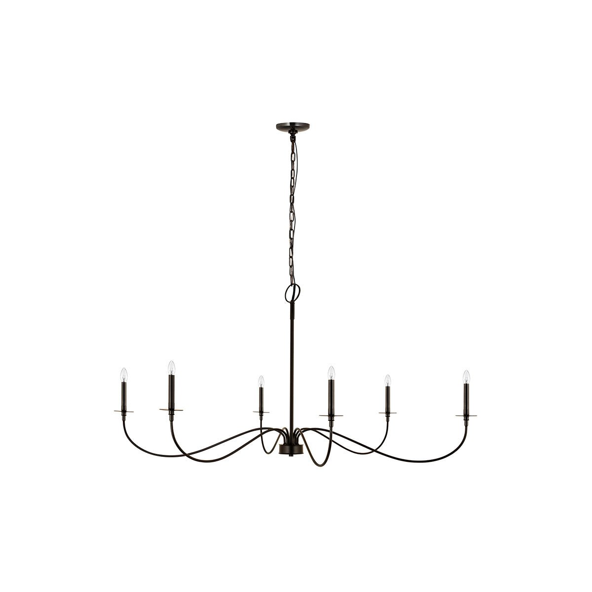 Chandelier Arrington - Noir mat 63" by Z - Lite | Luminaires & cie