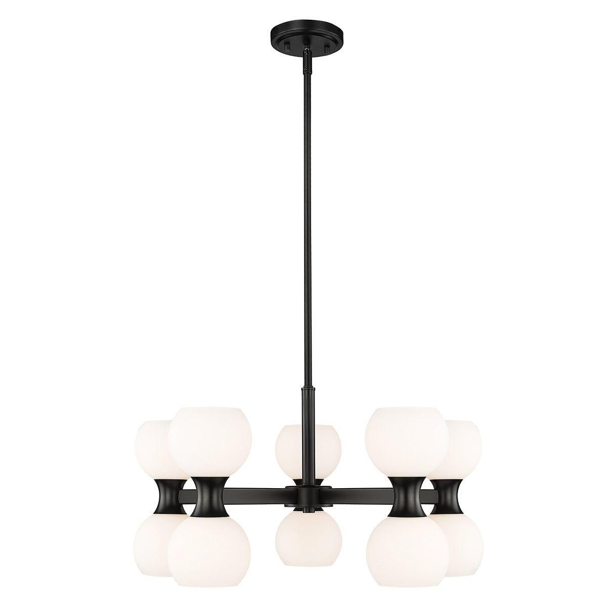 Chandelier Artemis - Noir mat 25" by Z - Lite | Luminaires & cie
