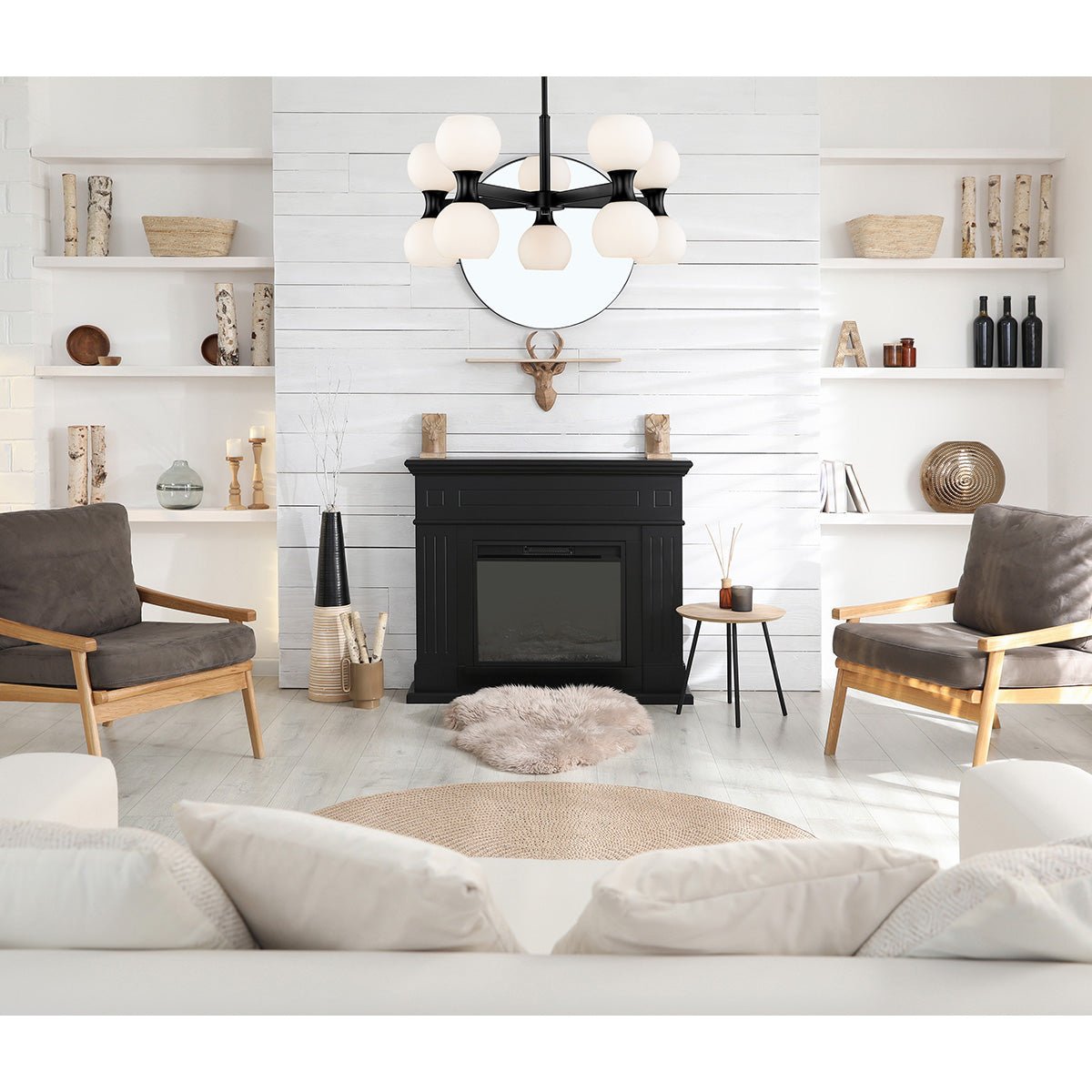 Chandelier Artemis - Noir mat 25" by Z - Lite | Luminaires & cie